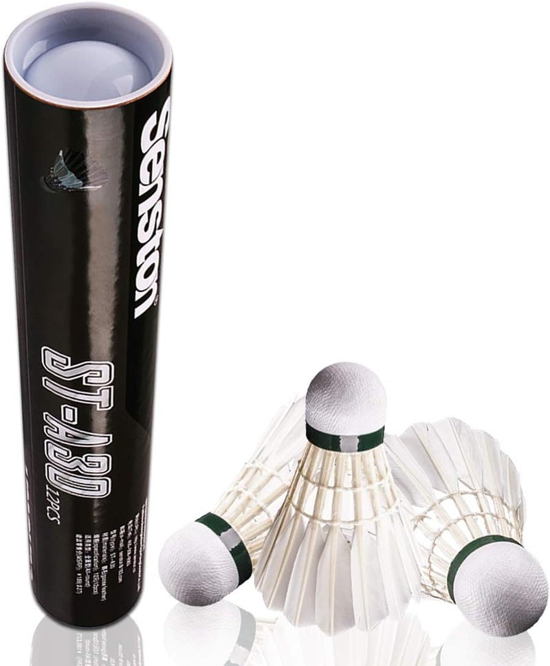 Senston A30 Badminton Shuttlecocks Sports Birdies Shuttlecock for Outdoor Indoor Sports Activities Badminton Birdies with High Stability and Durability Badminton Ball - Image 1